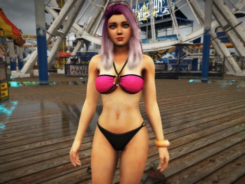 Momiji from DOA5 in a bikini