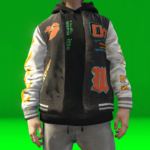 OFF WHITE Leather Varsity Jackets for MP Male 1.04