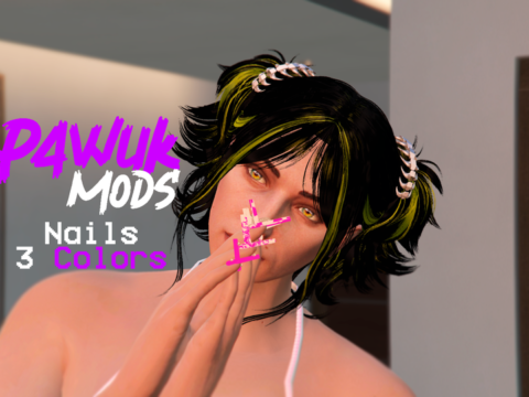 Punk Nails Set for MP Female 1.0