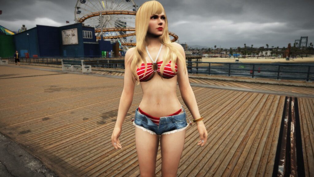 Rachel in a bikini + new hair