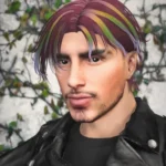 Rainbow Highlights Hair MP Male