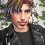 Rainbow Highlights Hair MP Male2