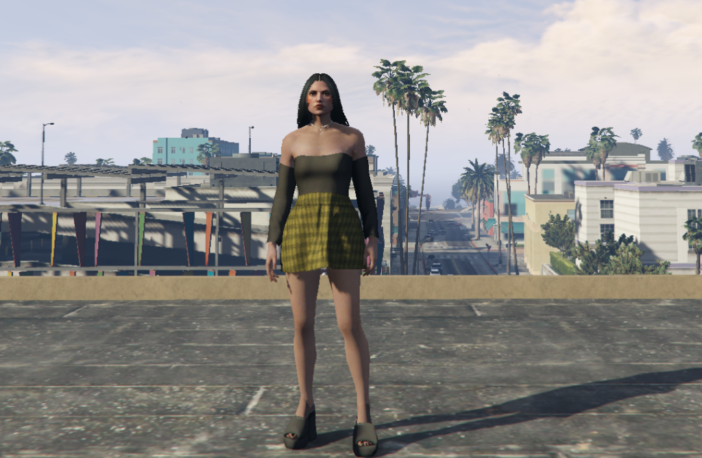 Short Simple Dress #2 for MP Female V1.0