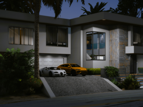 Simple Modern House [YMAP]