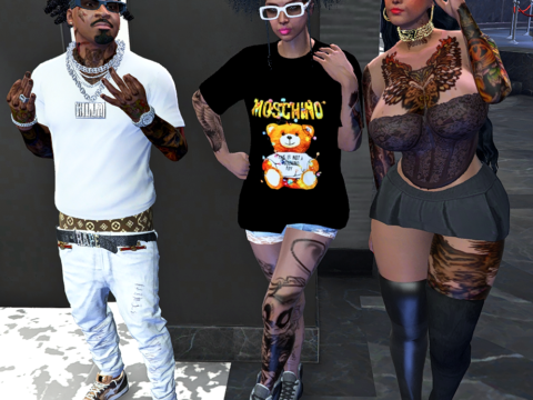 T-shirts Exclusive Pack Moschino for MP Female 1.0