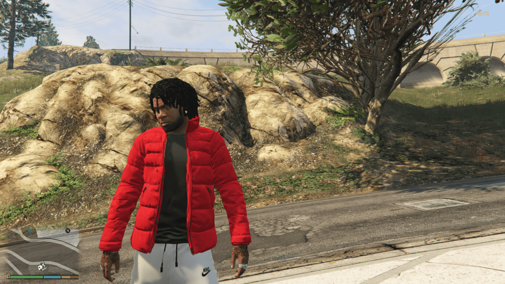 Younger Franklin With Beard V1.0 – GTA 5 mod