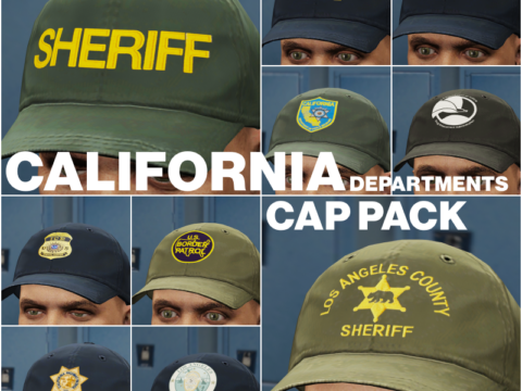 California Departments Cap Pack [EUP] [FiveM Ready] [Male & Female] V1.0