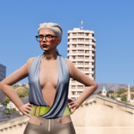 Deep V Shirt for MP Female 1.03
