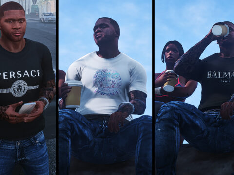 Designer Fashion Drip T-shirt Pack [Franklin] V1.0