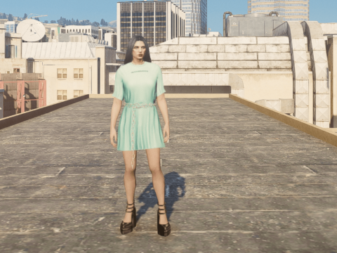 Dress with loose chain for MP Female 1.0