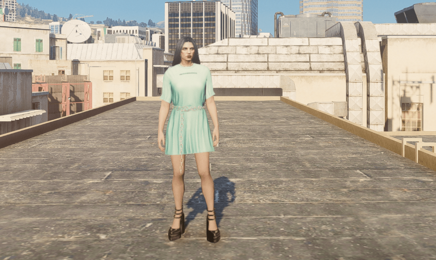 Dress with loose chain for MP Female V1.0 – GTA 5 mod