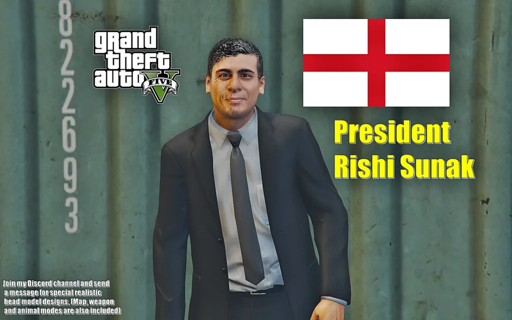 England President-Rishi Sunak [Add-On Ped / FiveM] V1.0