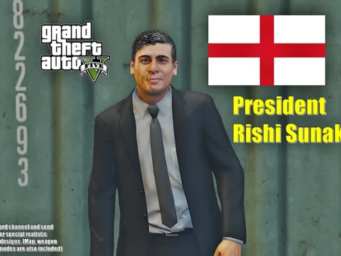 England President-Rishi Sunak [Add-On Ped / FiveM] V1.0