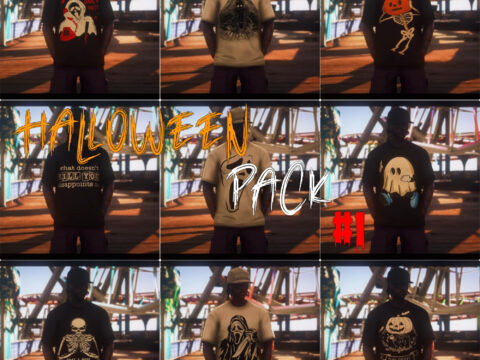 Halloween T-Shirt Pack #1 for mpmale V1.0