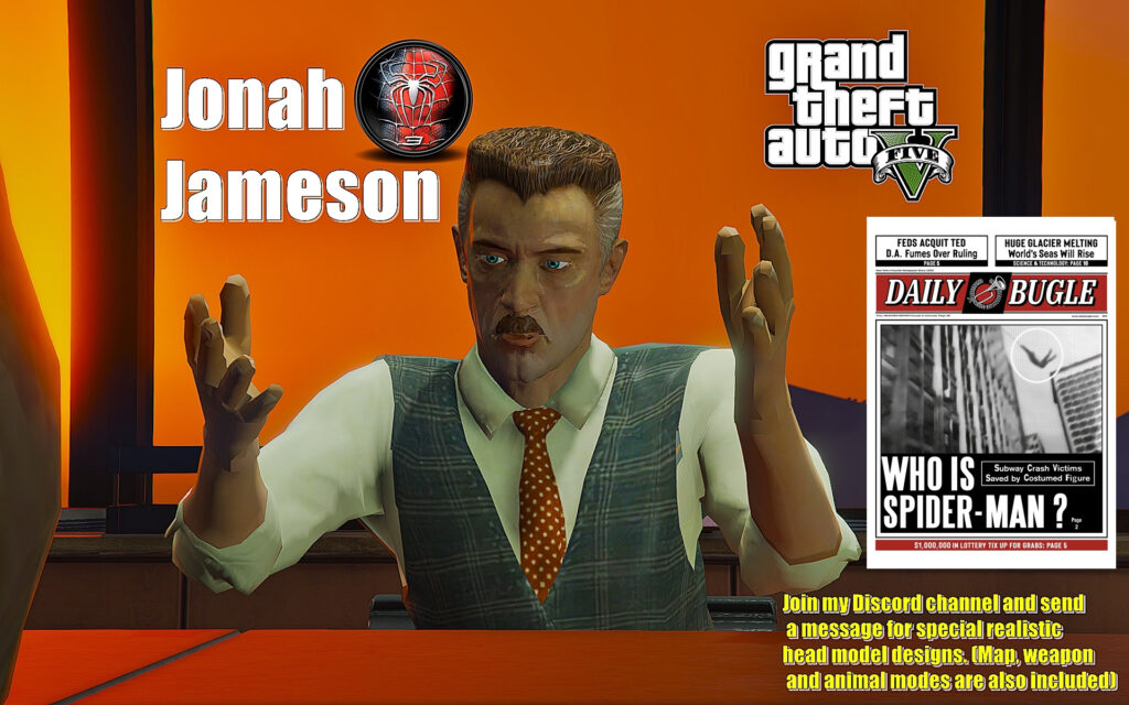 Spiderman 3 Game | Jonah Jameson [Add-On Ped] V1.0 