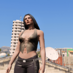 Laced Leather Top for MP Female 1.0