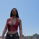 Laced Leather Top for MP Female 1.03