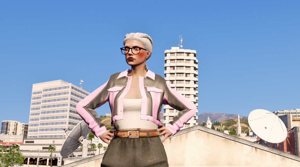 Leather Jacket with undershirt for MP Female 1.0