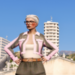 Leather Jacket with undershirt for MP Female 1.0