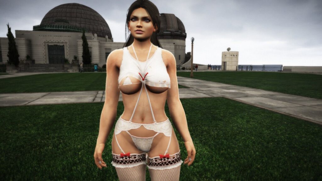 Lisa in a sexy outfit