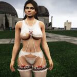 Lisa in a sexy outfit