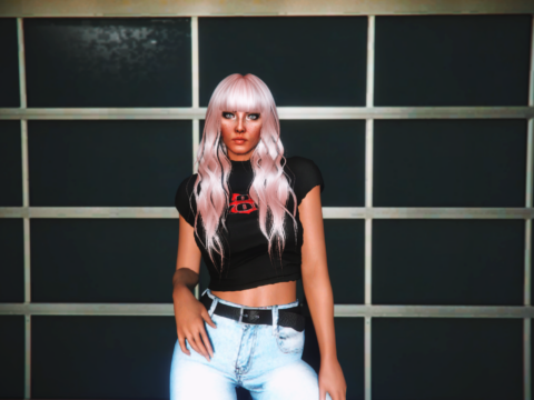 Long hair with bangs for MP Female
