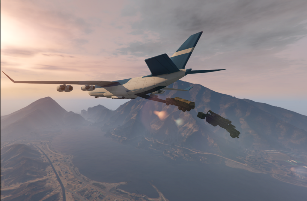 Plane scene