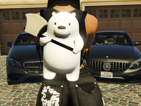Polar Bear w/ Axe Backpack for MP Female V1.0