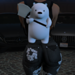 Polar Bear w/ Axe Backpack for MP Female V1.0