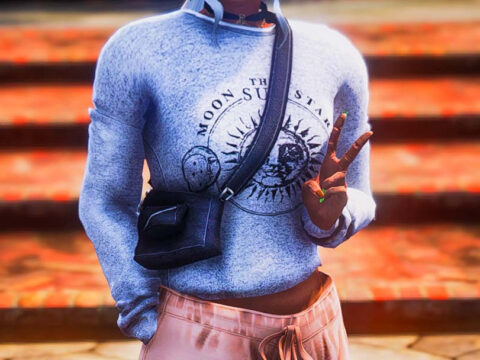 Relaxed sweater /w bag for MP Female V1.0