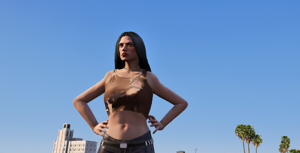 Short top with pins for MP Female 1.0