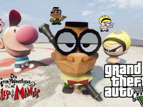 The Grim Adventures of Billy & Mandy - Mandy Billy & Irwin peds V1.0