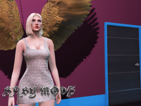 Vanna Metallic Mini Dress -MP Female 1.0