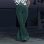 Velvet Bell-Bottom Pants for MP Female5