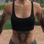 Recolored cropped top | textures | MP female V1.0