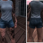 Recolored shorts | texture | MP female V1.0