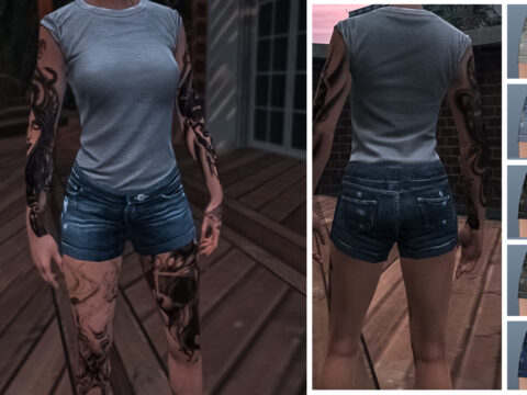 Recolored shorts | texture | MP female V1.0