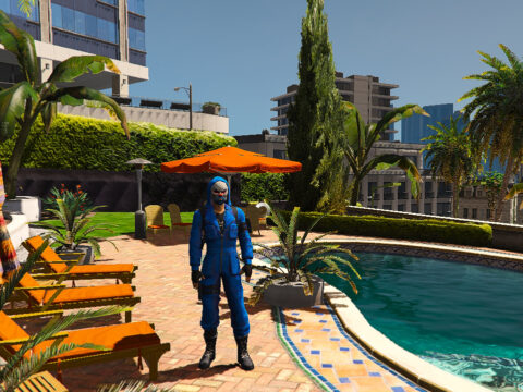 Blue Criminel Free Fire