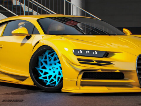 Bugatti Chiron Mega Widebody Show Edition