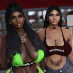 Dark skin Amore face for MP Female 1.02