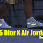 GTA 5 Dior X Air Jordan 1 Shoe [Replace] V1.0