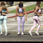 Gym Mp Female Ped + Gym Outfit Leggings&Top Full Body Mod V4