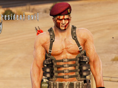 Jack Krauser - Resident Evil 4 with commando outfit + mutated version