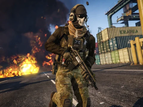 MW3 Lieutenant Simon "Ghost" Riley Outfit for MP Male V1.0