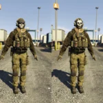 MW3 Lieutenant Simon "Ghost" Riley Outfit for MP Male V1.0