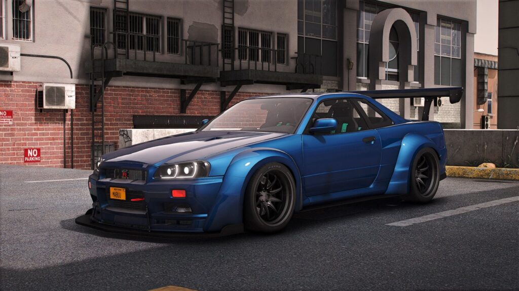 Nissan Skyline WideBody R34 – GTA 5 mod