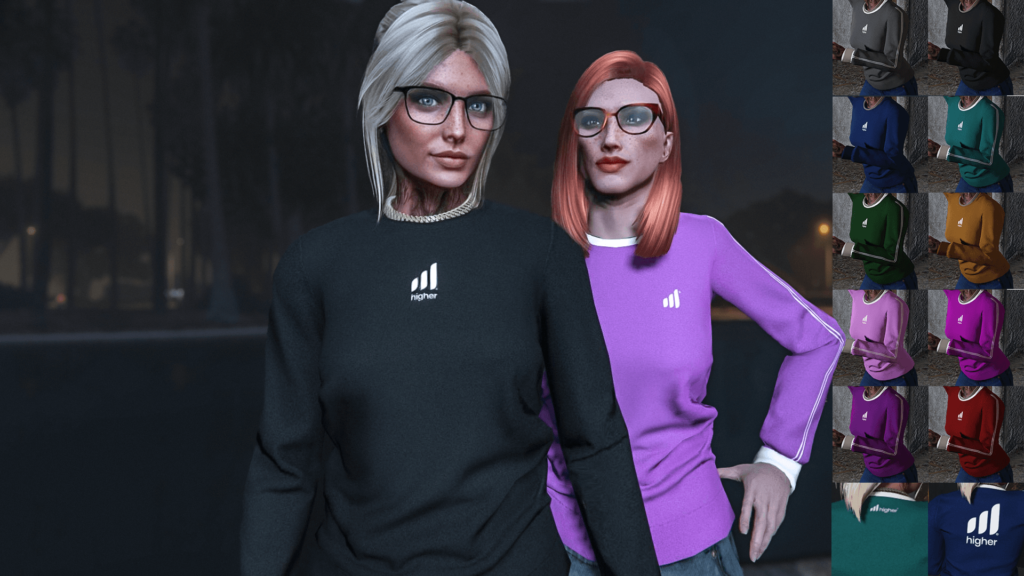 recolored sweater