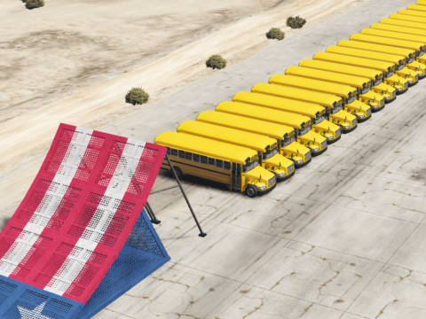 50 School Buses Ramp Challenge 1.0