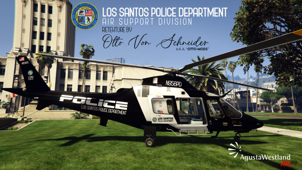 Augusta Westland AW109 LSPD - Los Santos Police Department 1.0