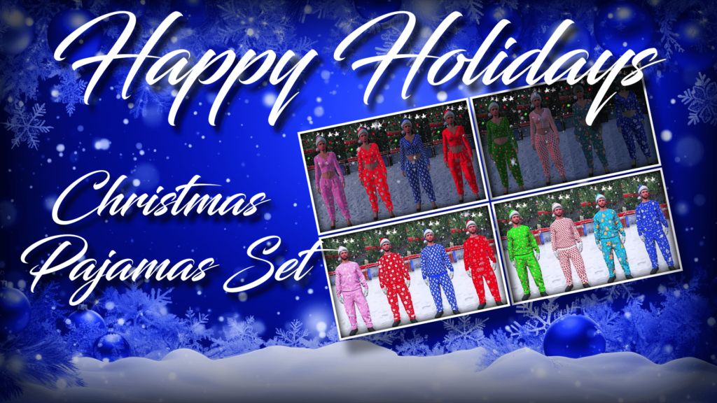 Christmas Pajamas Set For MP Male / Female V1.0